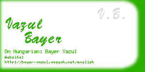vazul bayer business card